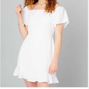 White Altard State off the shoulder dress